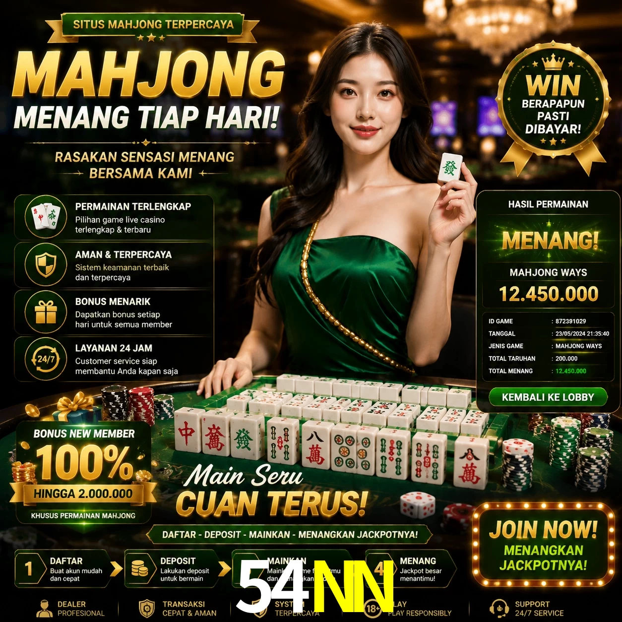 Cashback VIP 54NN - reembolso semanal